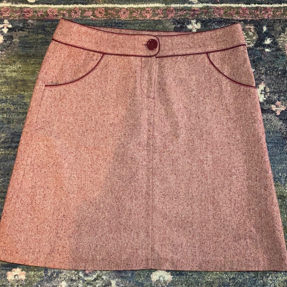 H&M Red Retro Pencil Skirt